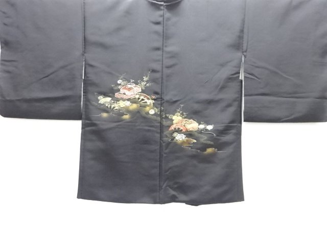 JAPANESE KIMONO / HAORI COAT / BOX & WHEEL 